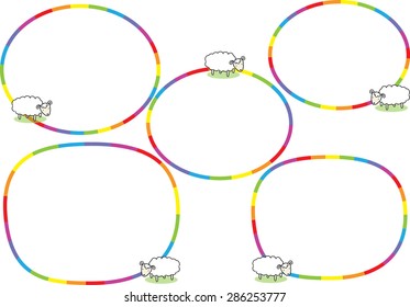 sheep with speech bubbles