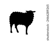Sheep Standing Silhouette or vector file 