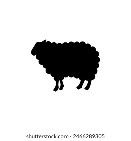 Sheep Standing Silhouette or vector file 