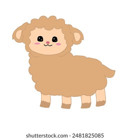 The Sheep stood straight, his eyes full of confidence looking at the horizon. With shining brown fur, he displays determination and an unwavering spirit.