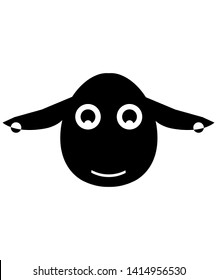 Sheep, suitable for the work of a logo, if it is to work a birthday card