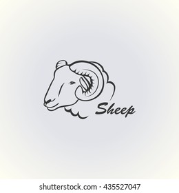 SHEEP symbol  illustration vector