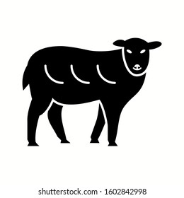 Sheep Unique Vector Glyph Icon