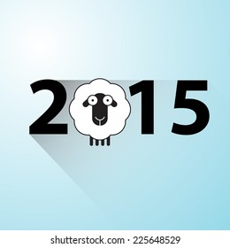Sheep vector 2015 new year