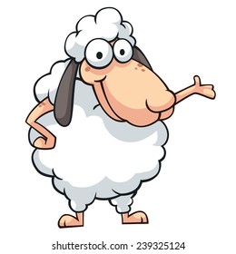 Sheep vector art and illustration.