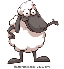 Sheep vector art and illustration.