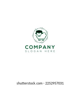 Sheep vector art logo Design 