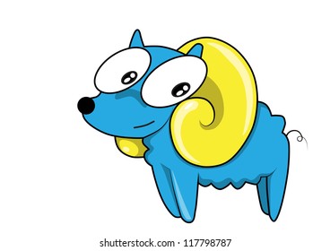 Sheep vector cartoon