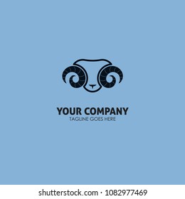 Sheep vector design logo template