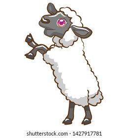 Sheep vector graphic design clipart