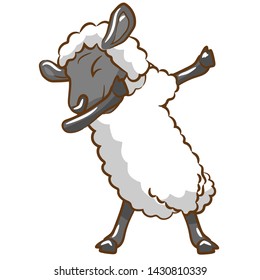 Sheep vector graphic design clipart