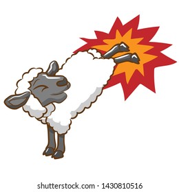 Sheep vector graphic design clipart