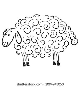 Sheep. Vector illustration