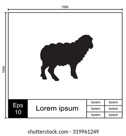 Sheep. Vector illustration