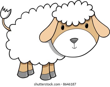 Sheep Vector Illustration Stock Vector (Royalty Free) 8646187