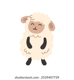 sheep . vector illustration of sheep . farm animals