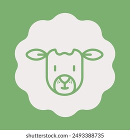 sheep vector label illustration vector
