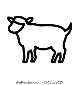 Sheep Vector Line icon design