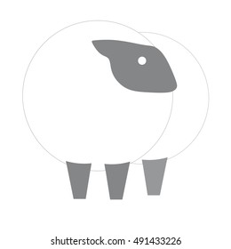sheep vector logo