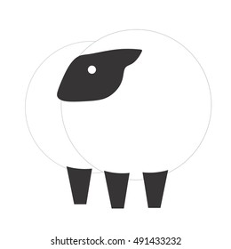 sheep vector logo