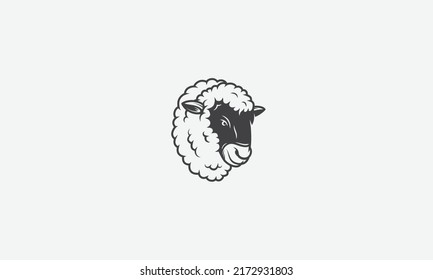 Sheep vector logo design template