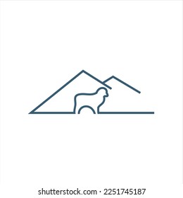 sheep vector logo design template, logo inspiration.
