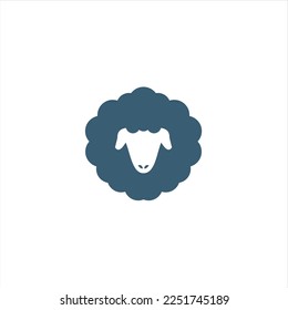 sheep vector logo design template, logo inspiration.