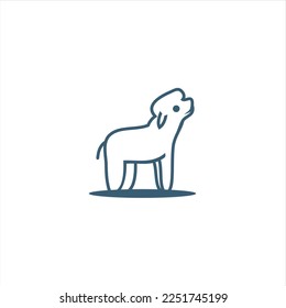 sheep vector logo design template, logo inspiration.