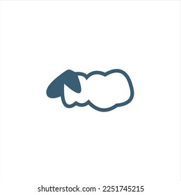 plantilla de diseño de logotipo vectorial ovino, inspiración de logotipo.