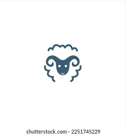 sheep vector logo design template, logo inspiration.