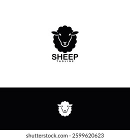 Sheep vector logo design template