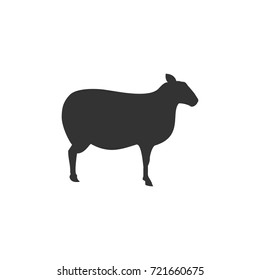 Sheep web icon. Isolated illustration