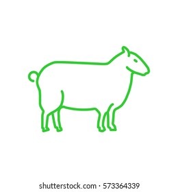 Sheep web line icon.