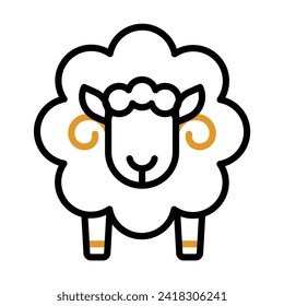 sheep, wool, fiber, fabric, production, textile, yarn icon