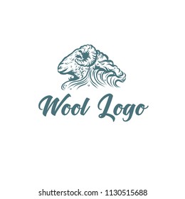 Sheep wool logo