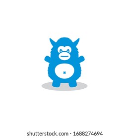 sheep yeti logo template vector eps