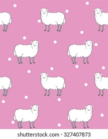 sheeps seamless pattern