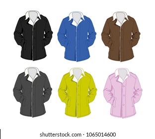 sheepskin coat set different colors