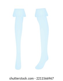 Calcetines largos. medias. ilustración vectorial
