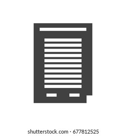 Sheet bent corner symbol