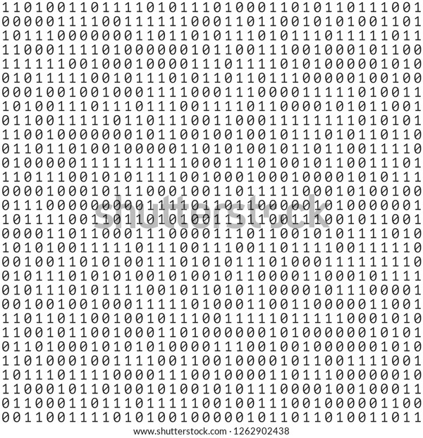 Sheet Binary Codes Listing Vector Background Stock Vector (Royalty Free