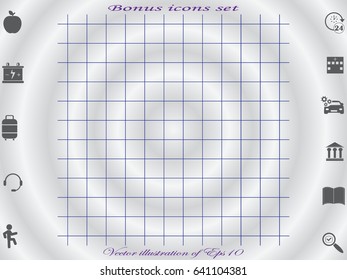a sheet in a cage, icon, vector illustration eps10