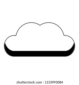 Sheet document symbol in black and white