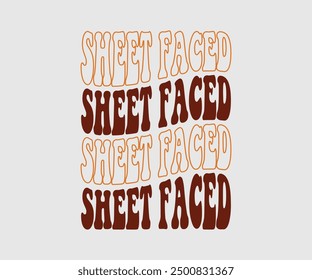 Sheet Faced, Halloween, Ghost, Spooky Season, witch, Halloween Funny, t shirt