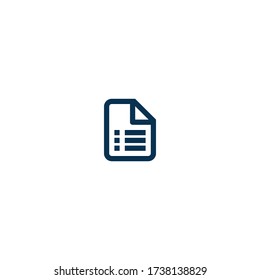 Sheet File - Pictograph | Line Icon