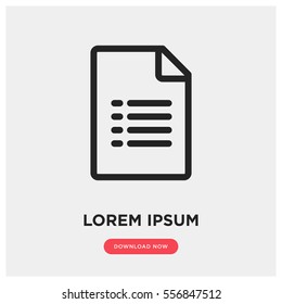 sheet file vector icon