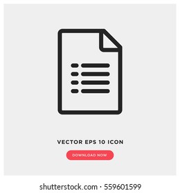 sheet file vector icon