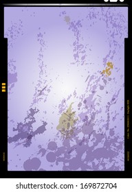 sheet film negative, picture frame, vector illustration