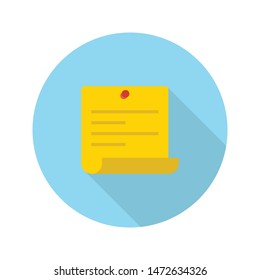 sheet glyph flat vector icon