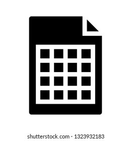 sheet glyph icon